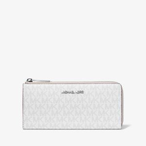 MICHAEL MICHAEL KORS Jet Set Travel Large Logo Quarter-Zip Wallet